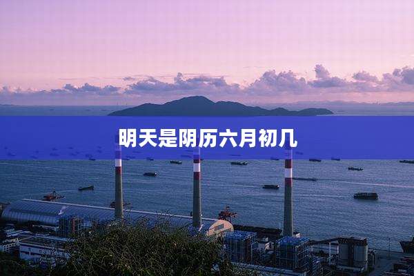明天是阴历六月初几