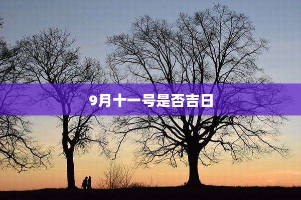 9月十一号是否吉日