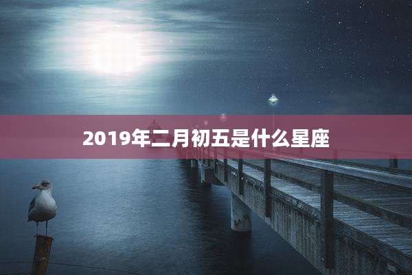 2019年二月初五是什么星座