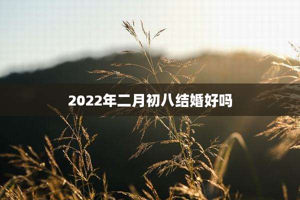2022年二月初八结婚好吗