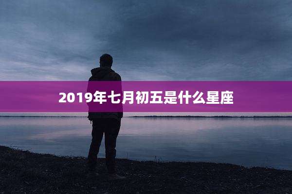 2019年七月初五是什么星座
