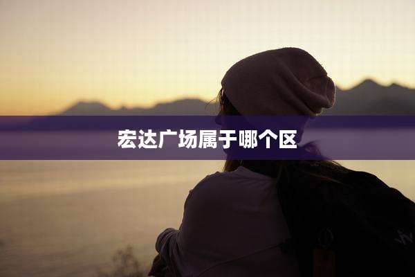 宏达广场属于哪个区