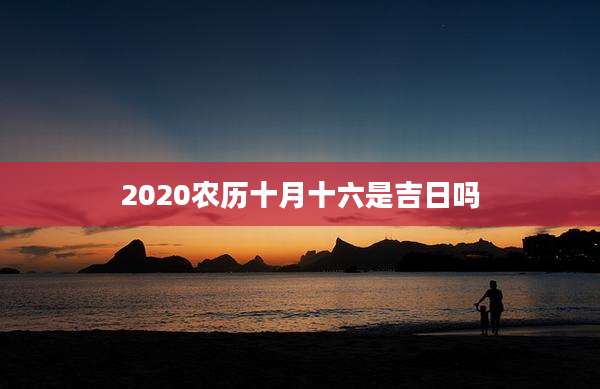 2020农历十月十六是吉日吗