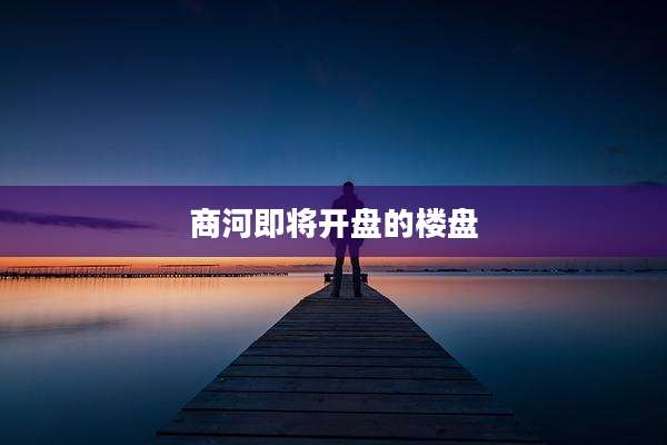 商河即将开盘的楼盘