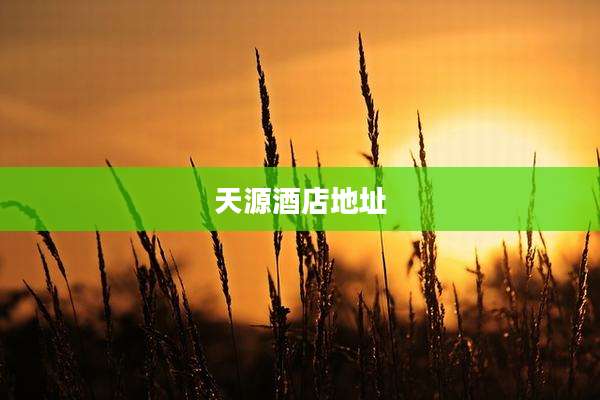 天源酒店地址