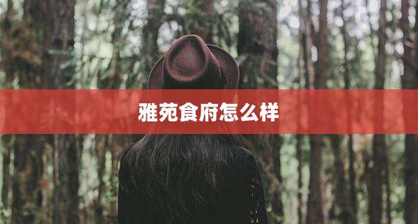 雅苑食府怎么样