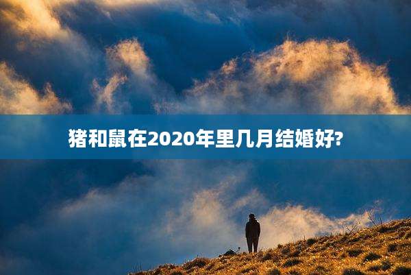 猪和鼠在2020年里几月结婚好?