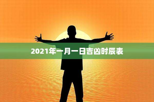 2021年一月一日吉凶时辰表
