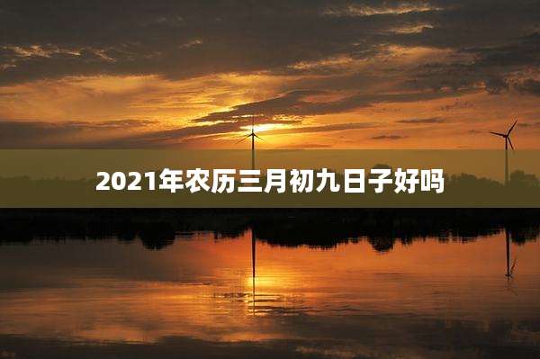 2021年农历三月初九日子好吗