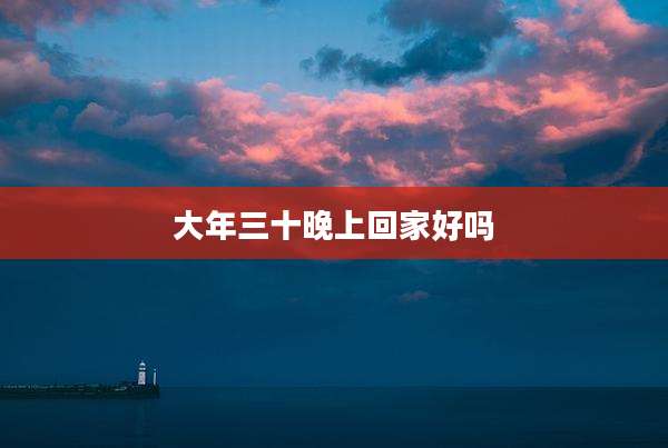 大年三十晚上回家好吗