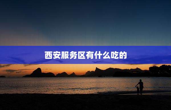 西安服务区有什么吃的