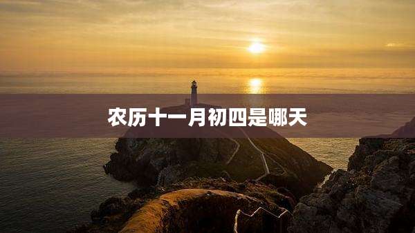 农历十一月初四是哪天