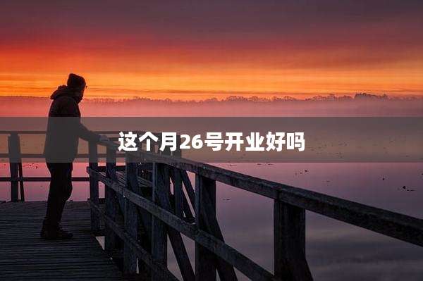 这个月26号开业好吗