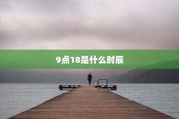 9点18是什么时辰