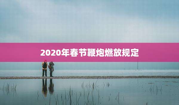 2020年春节鞭炮燃放规定