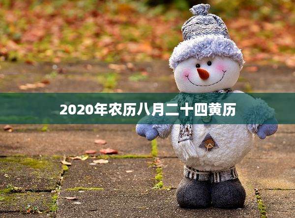 2020年农历八月二十四黄历