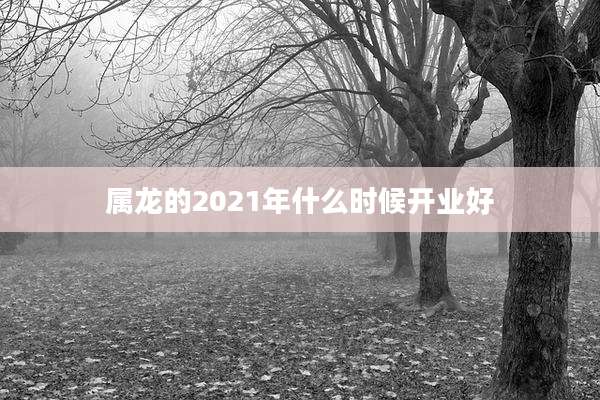属龙的2021年什么时候开业好