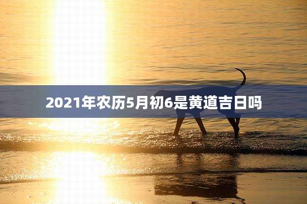 2021年农历5月初6是黄道吉日吗