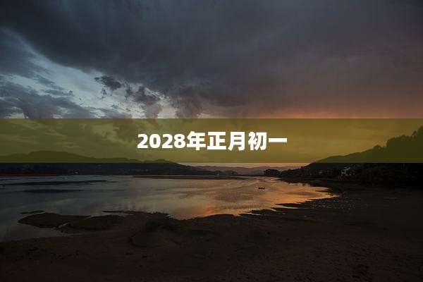 2028年正月初一
