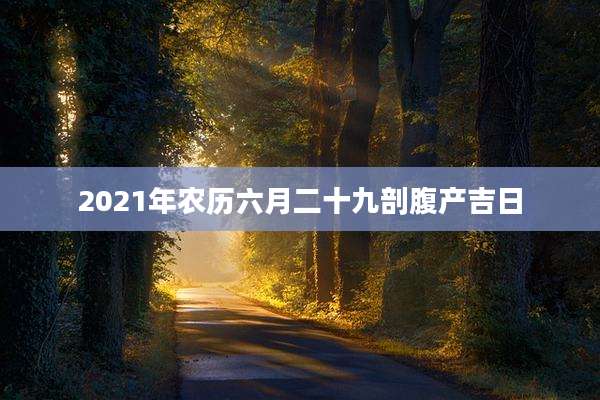 2021年农历六月二十九剖腹产吉日