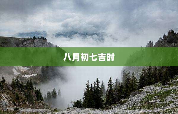 八月初七吉时