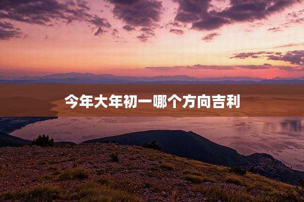今年大年初一哪个方向吉利