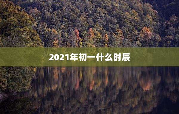 2021年初一什么时辰