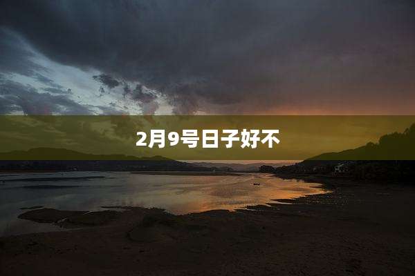 2月9号日子好不