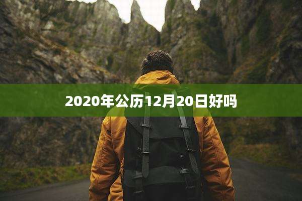 2020年公历12月20日好吗