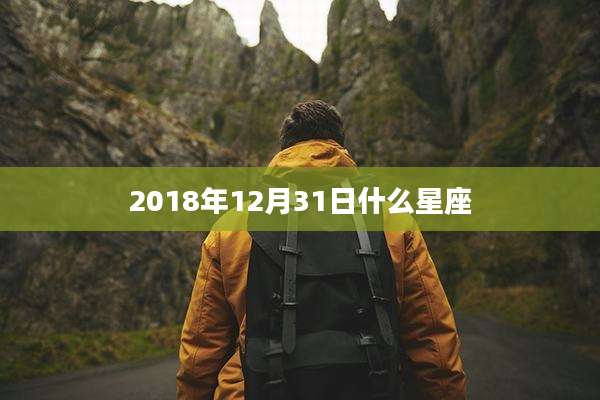 2018年12月31日什么星座