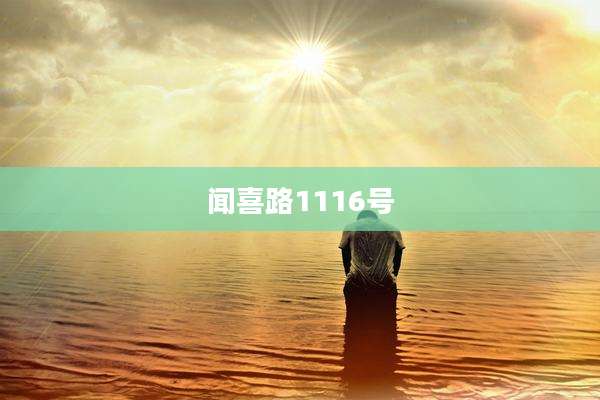 闻喜路1116号