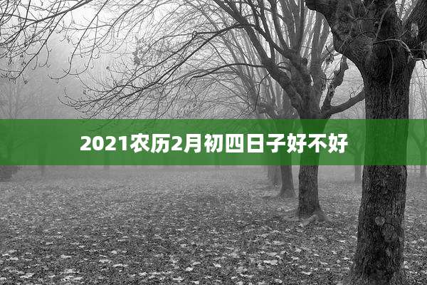 2021农历2月初四日子好不好