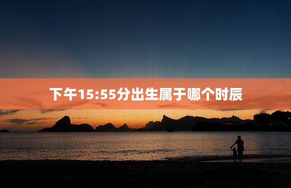 下午15:55分出生属于哪个时辰