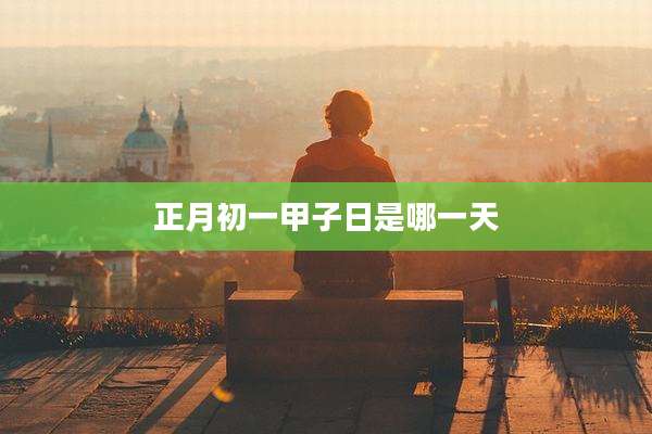 正月初一甲子日是哪一天