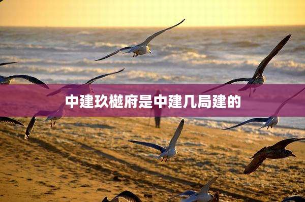 中建玖樾府是中建几局建的