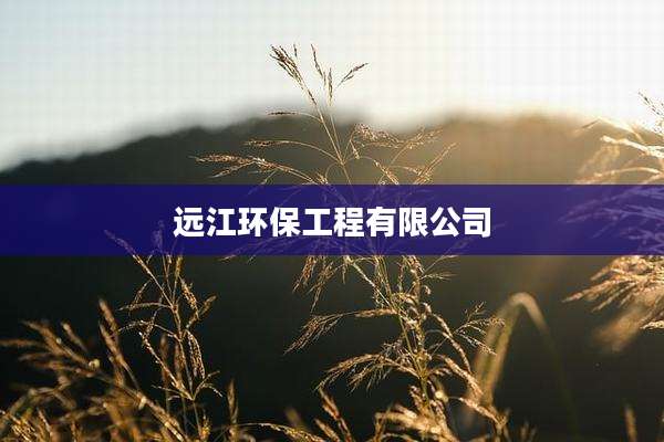 远江环保工程有限公司