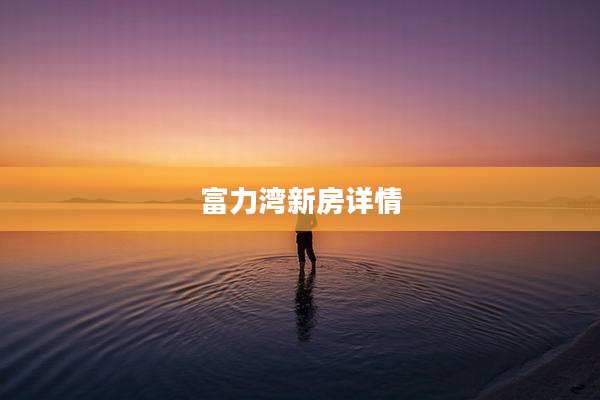 富力湾新房详情