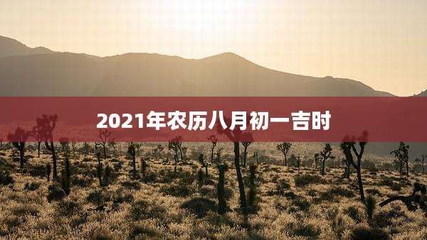 2021年农历八月初一吉时
