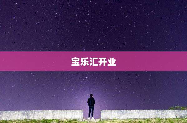 宝乐汇开业
