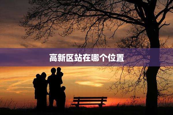 高新区站在哪个位置
