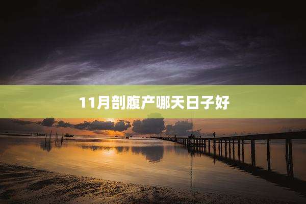11月剖腹产哪天日子好