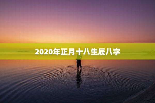 2020年正月十八生辰八字