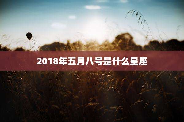 2018年五月八号是什么星座