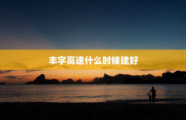 丰字高速什么时候建好