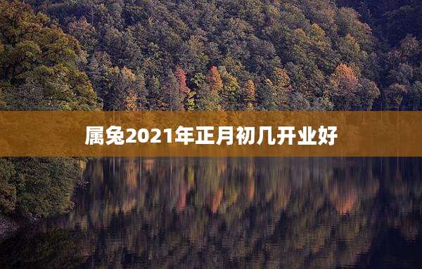 属兔2021年正月初几开业好