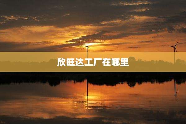 欣旺达工厂在哪里
