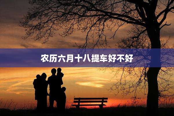 农历六月十八提车好不好