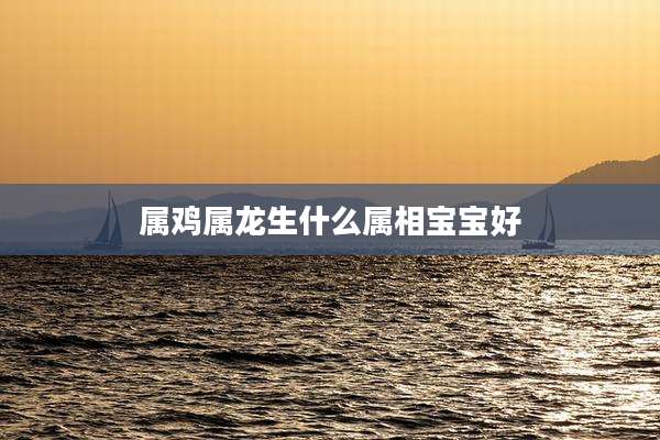 属鸡属龙生什么属相宝宝好