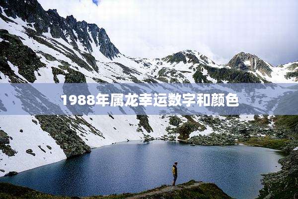 1988年属龙幸运数字和颜色