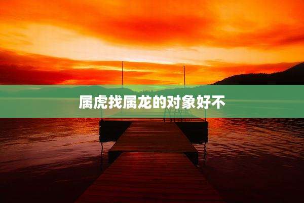 属虎找属龙的对象好不